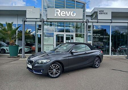 BMW 218 i Cabrio SportLine Leder Navi RFK Tempo PDC