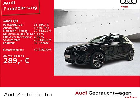 Audi Q3 S-Lline Black 40TDI qu 19 AHK LEDER NAVI VIRT