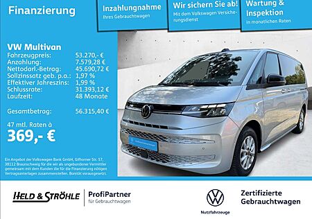 VW T7 Multivan Volkswagen Life 2.0 TDI DSG LANG AHK 7S LEDER