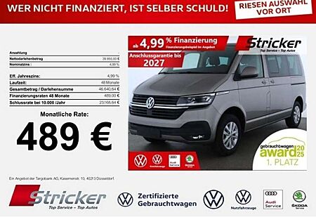 VW T6 Caravelle Volkswagen 2.0TDI Kurz 489,-ohne Anzahlung Parkpilot Sitzhei