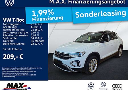 VW T-Roc Volkswagen 1.5 TSI DSG STYLE LED+DCP+PDC+AHK+ERGO ACT