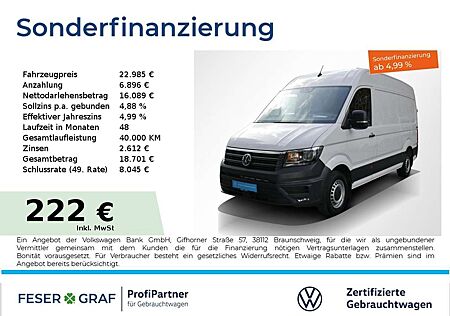 VW Crafter Volkswagen 2.0TDI Kasten MR Hochdach Luft-Standheizung