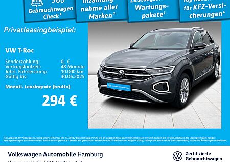 VW T-Roc Volkswagen 1.5 TSI DSG Style AHK PDC LED Sitzhzg