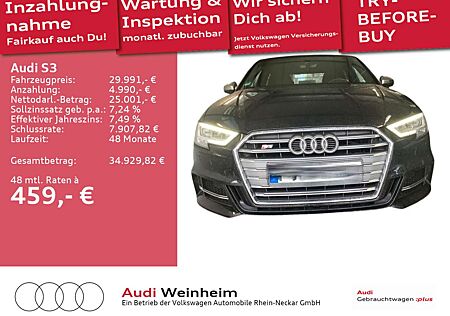 Audi S3 lim TFSI LED S-tronic Digitaltacho Navi uvm