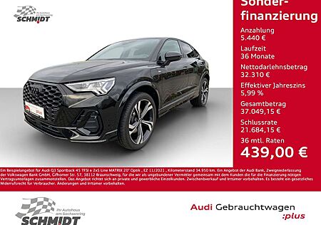 Audi Q3 Sportback 45 TFSI e 2xS Line MATRIX 20" Optik