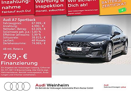 Audi A7 55 TFSI e S-Line Black-Paket-HD-Mat