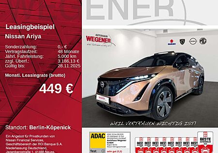 Nissan Ariya gebraucht kaufen Nissan Ariya e-4ORCE 390PS AWD 20"LM PANO HUD AFA NAPPA