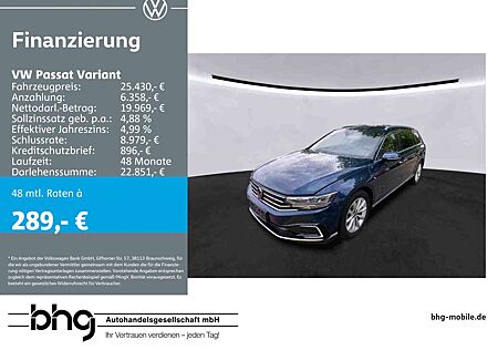 VW Passat Variant Volkswagen 1.4 TSI Plug-In-Hybrid DSG GTE