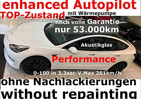 Tesla Model 3 Performance 53000km noch volle Garantie