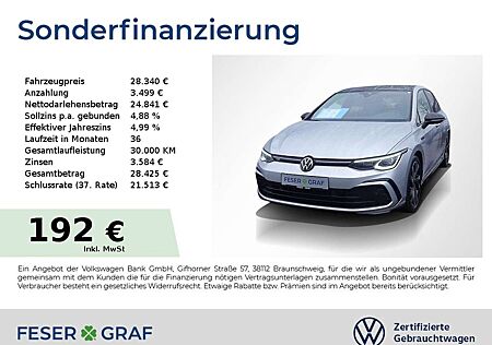 VW Golf Volkswagen VIII R-Line 1.5 eTSI 110KW DSG IQLight Pano