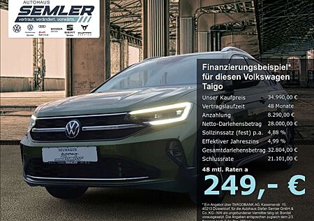 VW Taigo Volkswagen Style 1.0l TSI DSG AHK MATRIX R-KAM KESSY