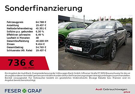 Audi Q8 45 TDI Matrix/HuD/AHK/Luft/Air/360/21 Zoll