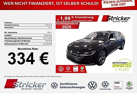 VW Arteon Volkswagen Elegance 1.4TSI e-Hybrid 334,-ohne Anzahlung AHK