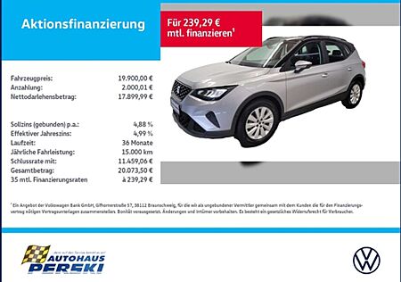 Seat Arona 1.0 TSI Style DSG KLIMA, NAVI, LED, RÜCKFAHRKAME