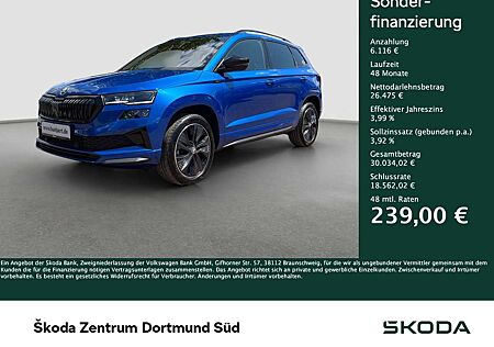 Skoda Karoq 1.5 SPORTLINE AHK CAM ACC LM18 NAVI SITZHZ