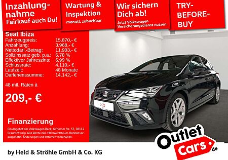 Seat Ibiza FR 1.0 TSI LED NAV KAM PDC SHZ 17"