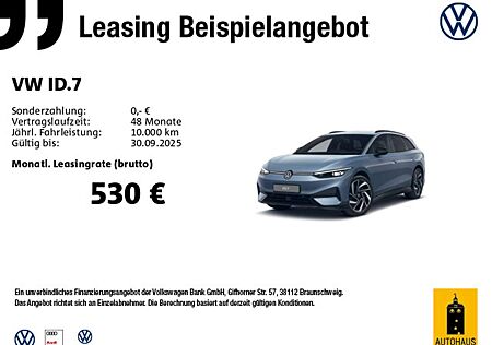 VW ID.7 Volkswagen Tourer Pro *IQ-MATRIX*AHK*360°*NAV*WärmeP*