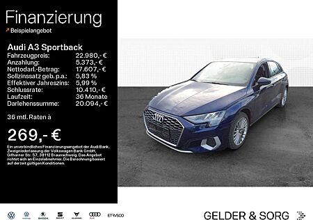 Audi A3 1.5 TFSIe Virtual|EPH|Navi|Sound