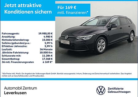 VW Golf Volkswagen VIII Variant eTSI Life DSG KAM SHZ LED