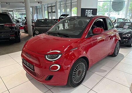 Fiat 500E Red Cabrio