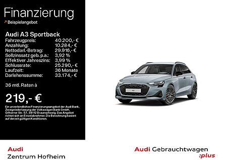 Audi A3 35 TDI S line S tro*Sonos*Sitze*LED