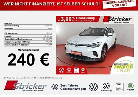 VW ID.4 Volkswagen Pure City 109/52 240,-ohne Anzahlung Navi ACC Sit
