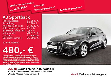 Audi A3 40 TFSI e S tronic S line Virtual+/
