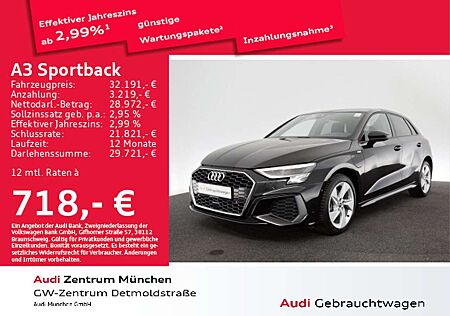 Audi A3 40 TFSI e S tronic S line Virtual+/