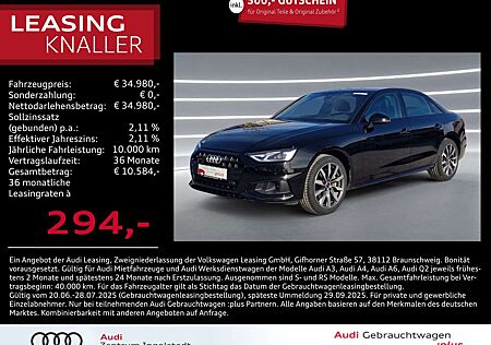Audi A4 Limousine 40 TFSI qu NAVI 18" Kamera Advanced