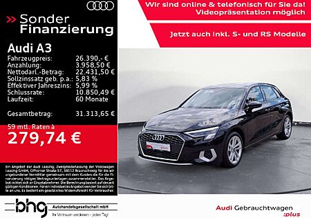 Audi A3 40 TFSIe Sportback S tronic advanced