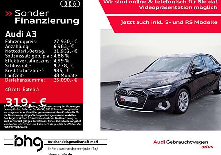 Audi A3 40 TFSIe Sportback S tronic advanced