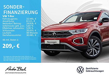 VW T-Roc Volkswagen 1.5 TSI DSG GOAL, Navi, LED, AHK, Rückfahr