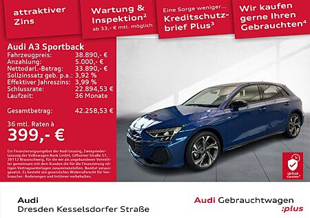 Audi A3 35TFSI S line LED Pano AHZV S troni