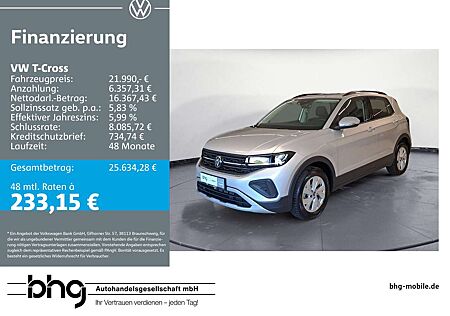 VW T-Cross Volkswagen 1.0 TSI OPF Life