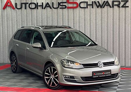 VW Golf Variant Volkswagen Highline Pano AHK T-Leder Navi SHZ PDC Tempo 1Hand