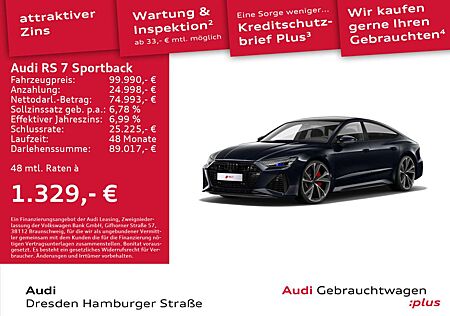 Audi RS7 4.0TFSI quatt. Dynamik-Paket plus