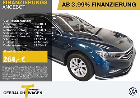 VW Passat Variant Volkswagen 2.0 TDI DSG ELEGANCE LM18 AHK KAM