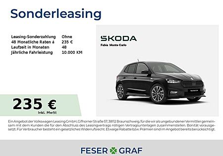 Skoda Fabia Monte Carlo 1,5 TSI 110 kW*KAM*SZH*LED*SMART-LINK*