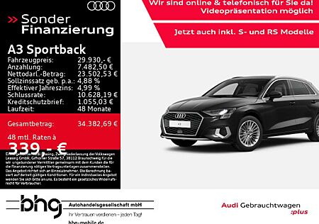 Audi A3 35 TFSI advanced LED/AHK/MMI/Interf