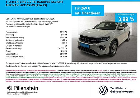 VW T-Cross Volkswagen R-LINE 1.0 TSI IQ.DRIVE IQ.LIGHT AHK NAVI ACC