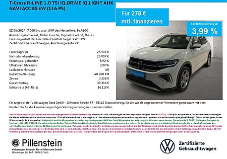 VW T-Cross Volkswagen R-LINE 1.0 TSI IQ.DRIVE IQ.LIGHT AHK NAVI ACC