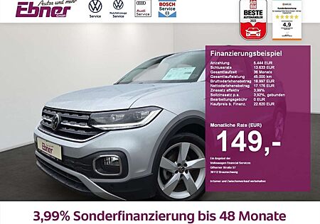 VW T-Cross Volkswagen STYLE 110PS TSI DSG ACC+KAMERA+LED+NAVI+APP+SITZHZ