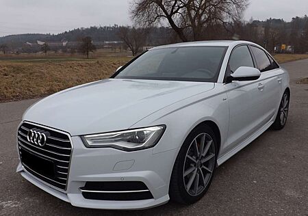Audi A6 S-Line 2.0TDI 7S-tronic,Pearlweiß,8-f.,VOLL+TOP