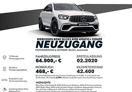 Mercedes-Benz GLC 63 AMG AMG GLC 63 4M/360°/DISTRO+/MEMORY/PERFOMANCE