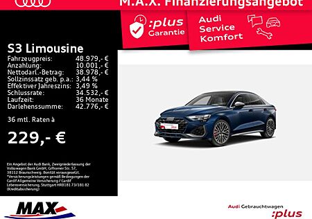 Audi S3 TFSI QUATTRO MATRIX+PANO+SONOS+HUD+