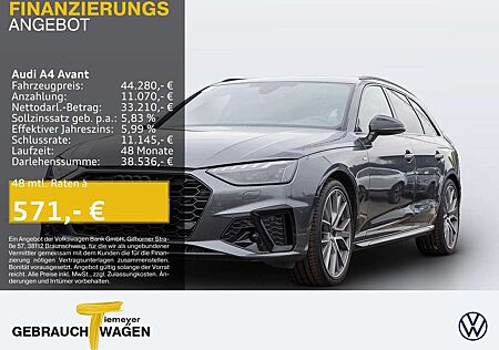 Audi A4 40 TFSI Q 2 x S LINE LM19 KAMERA NAVI+