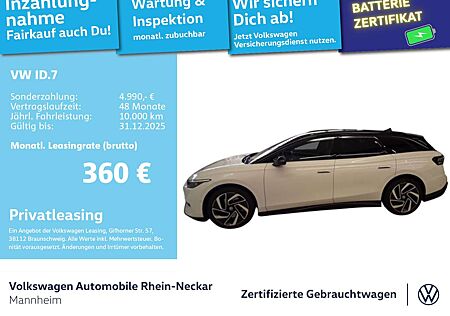 VW ID.7 Volkswagen Tourer Pro AHK LED NAVI und Assistenten