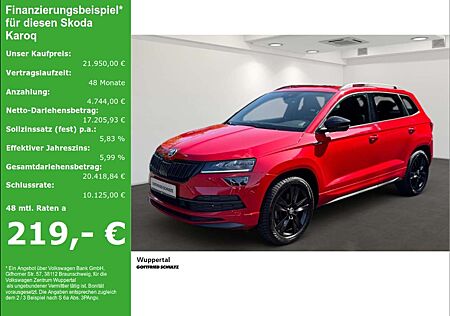 Skoda Karoq 2.0 TSI Sportline 4M DSG AHK PANO DCC NAVI KAM LED