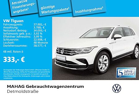 VW Tiguan Volkswagen 2.0 TDI ELEGANCE Navi IQ.LIGHT AHK DSG