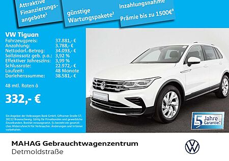 VW Tiguan Volkswagen 2.0 TDI ELEGANCE Navi IQ.LIGHT AHK DSG